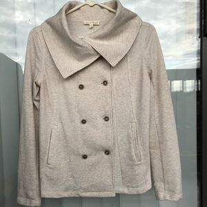 Hem & Thread net striped top back small jacket